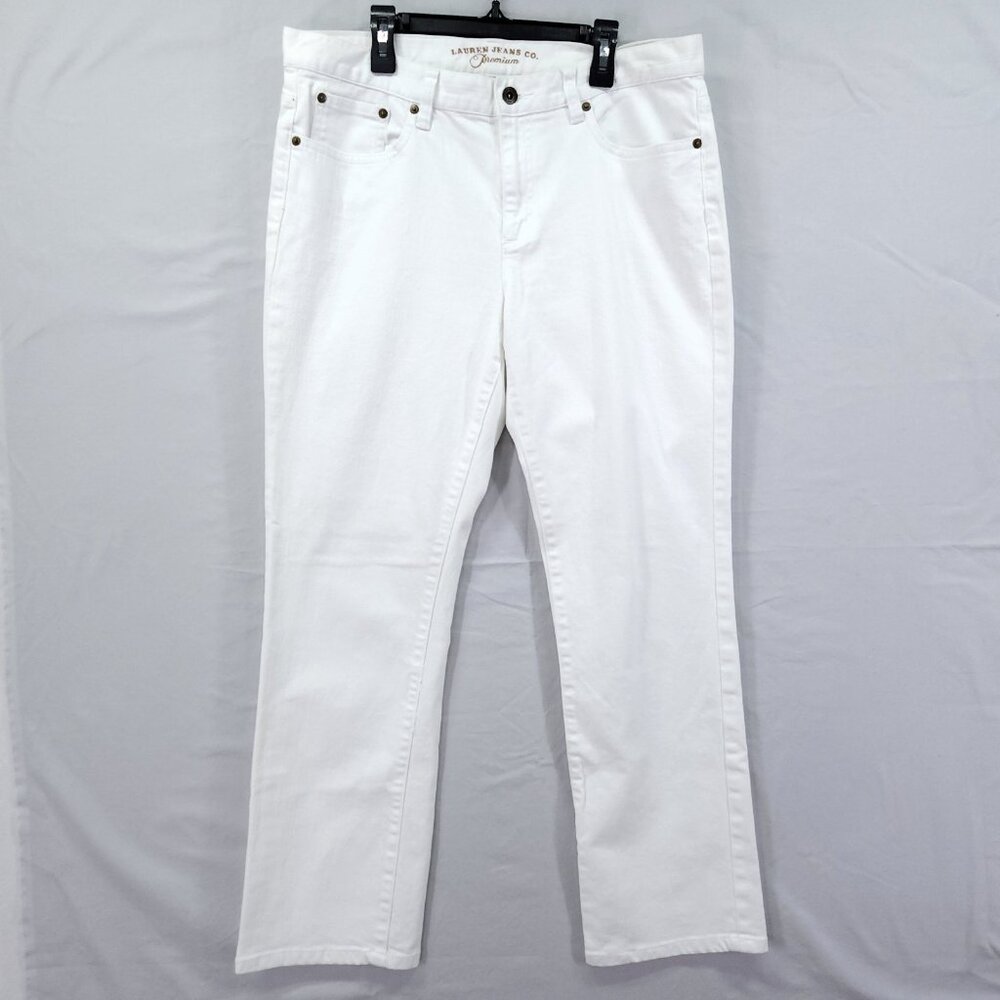 LRL Ralph Lauren Premium Jeans Womens Size 12P Straight Leg Denim Pants
